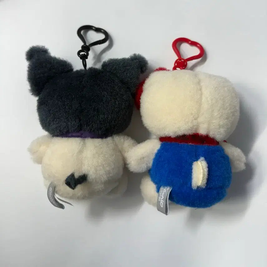 [BUNJANG] Sanrio Kuromi &amp; Hello Kitty Plush Keyring / 산리오 쿠로미 &amp; 헬로키티 인형 키링