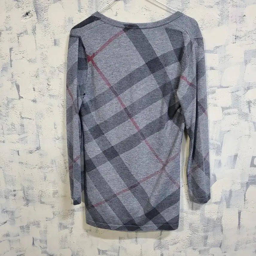 [BUNJANG] Burberry London Check Knit Cardigan / 버버리런던 체크 니트 가디건