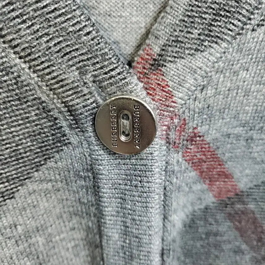 [BUNJANG] Burberry London Check Knit Cardigan / 버버리런던 체크 니트 가디건