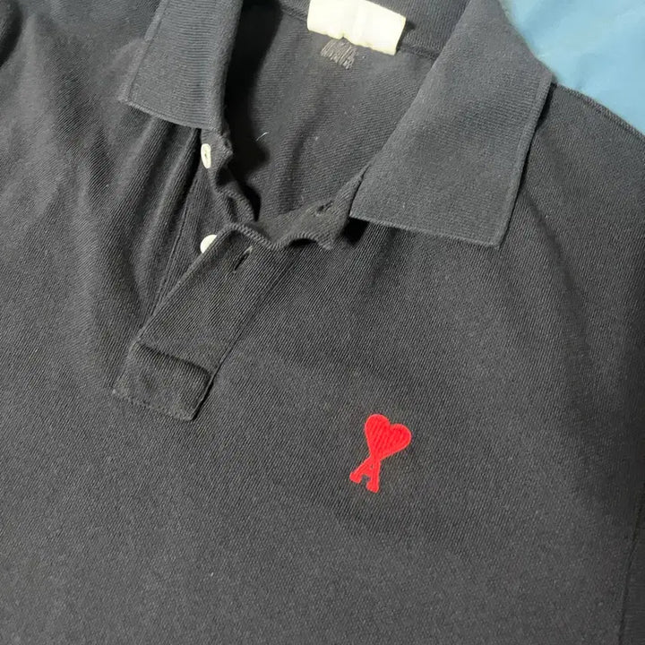 [SOLD OUT] AMI de Coeur Polo shirt black