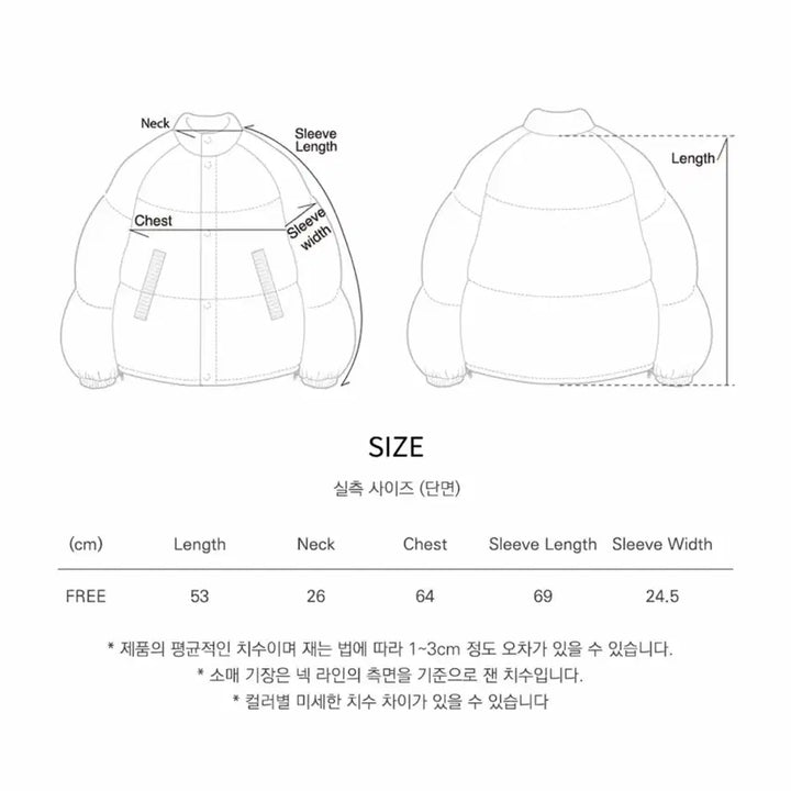 [BUNJANG] SIAZU Short Padded Jumper / 시야쥬 숏패딩 점퍼