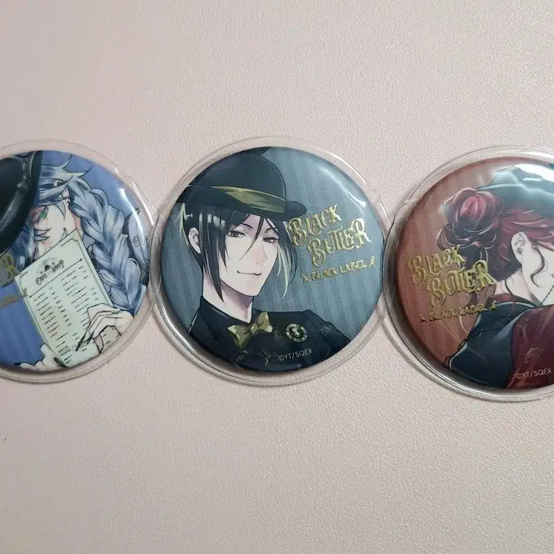 [BUNJANG] Black Butler Bitter Rabbit Can Badge Bundle Set / (일괄)흑집사 비터래빗 캔뱃지