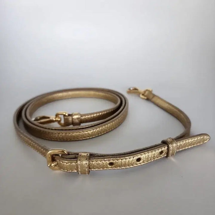 [BUNJANG] Prada Gold Leather Strap for Bag / 프라다정품, 금장 가죽스트랩, 가방용
