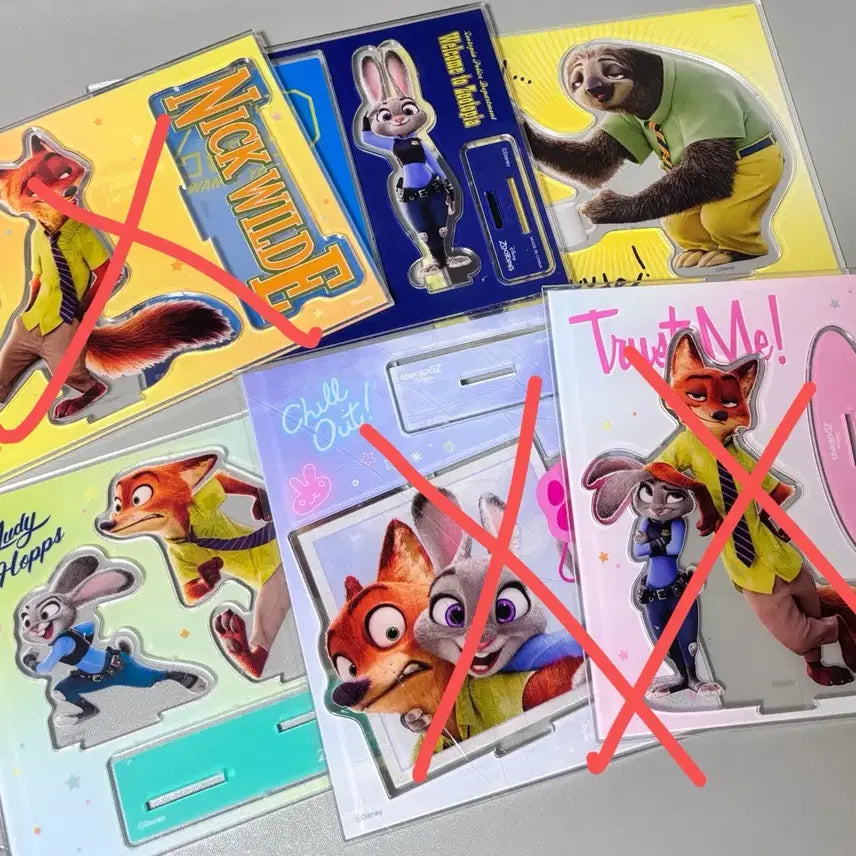 [BUNJANG] Disney Zootopia Acrylic Stand Nick Judy Zootopia 2 / 주토피아 다이소 아크릴 스탠드 닉 주디 주토피아2