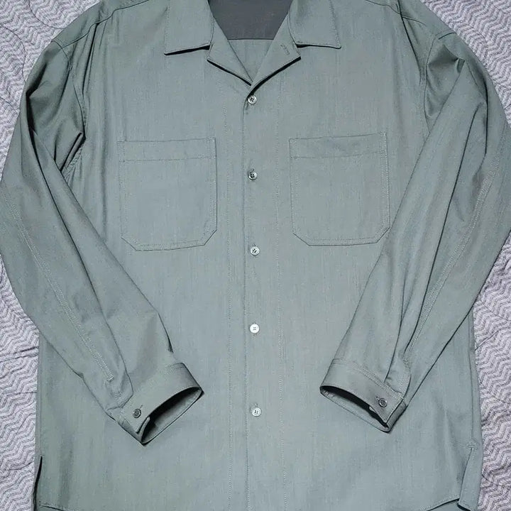 [BUNJANG] Jill Stuart New York Open Collar Wool Shirt / 오픈 칼라 울 셔츠(질스튜어트뉴욕)