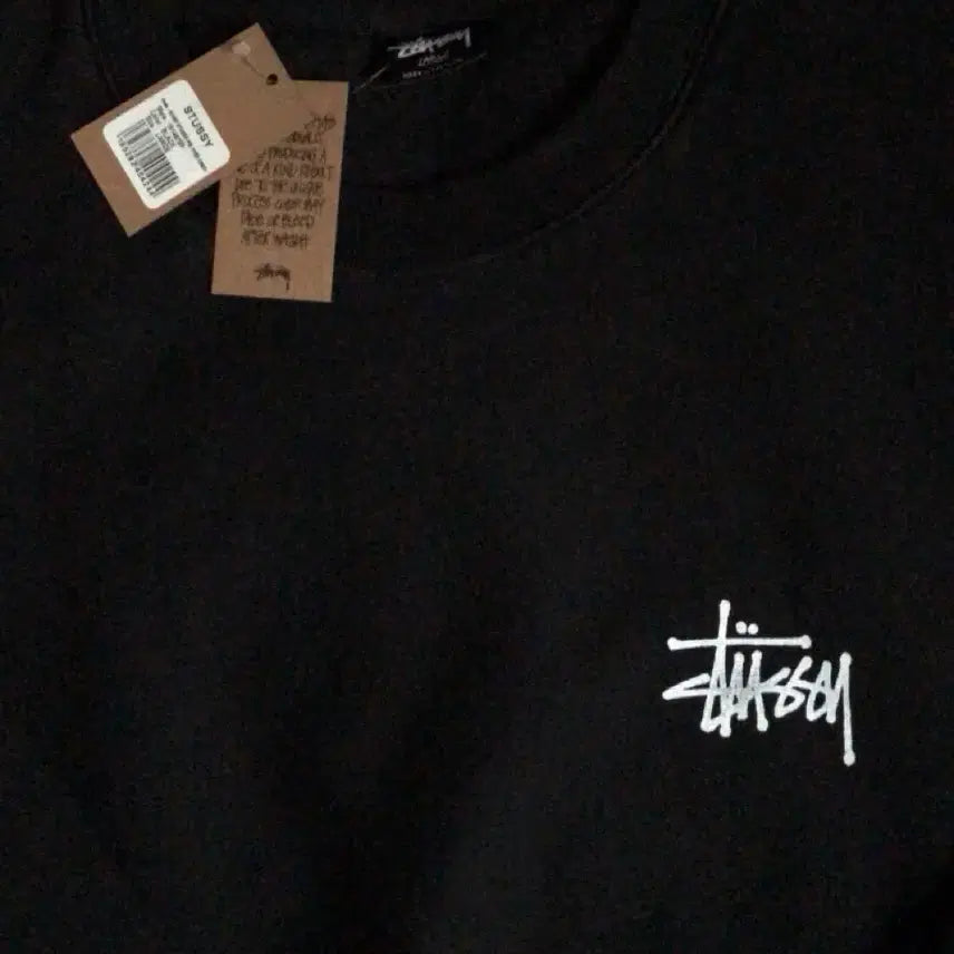 [BUNJANG] Stussy Pigment Dyed Crewneck Sweatshirt (Black, L) / 스투시 피그먼트 맨투맨 블랙 L
