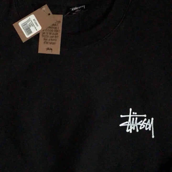 [BUNJANG] Stussy Pigment Dyed Crewneck Sweatshirt (Black, L) / 스투시 피그먼트 맨투맨 블랙 L