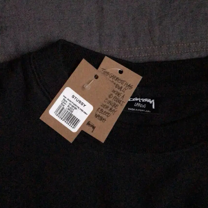 [BUNJANG] Stussy Pigment Dyed Crewneck Sweatshirt (Black, L) / 스투시 피그먼트 맨투맨 블랙 L