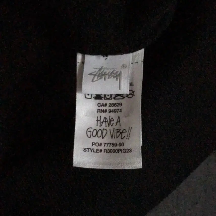 [BUNJANG] Stussy Pigment Dyed Crewneck Sweatshirt (Black, L) / 스투시 피그먼트 맨투맨 블랙 L