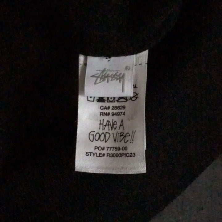 [BUNJANG] Stussy Pigment Dyed Crewneck Sweatshirt (Black, L) / 스투시 피그먼트 맨투맨 블랙 L