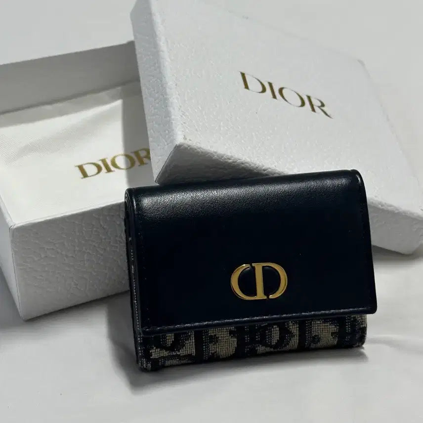[BUNJANG] Dior Montaigne Oblique Medium Wallet / 디올 몽테인 몽테뉴 중지갑