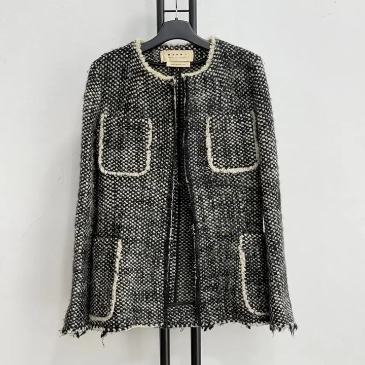 [BUNJANG] MARNI Lana Wool Tweed Jacket / 정품 마르니 MARNI 라나울100% 트위드 자켓