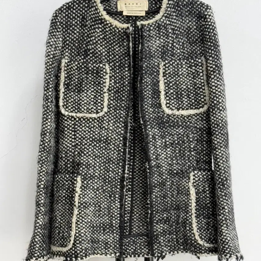 [BUNJANG] MARNI Lana Wool Tweed Jacket / 정품 마르니 MARNI 라나울100% 트위드 자켓