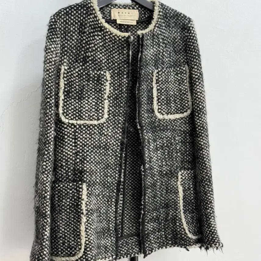 [BUNJANG] MARNI Lana Wool Tweed Jacket / 정품 마르니 MARNI 라나울100% 트위드 자켓