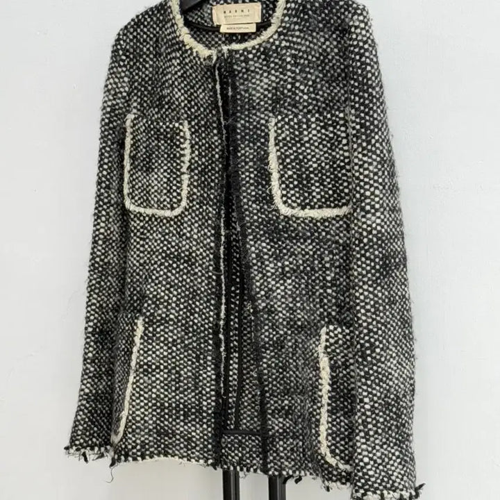[BUNJANG] MARNI Lana Wool Tweed Jacket / 정품 마르니 MARNI 라나울100% 트위드 자켓