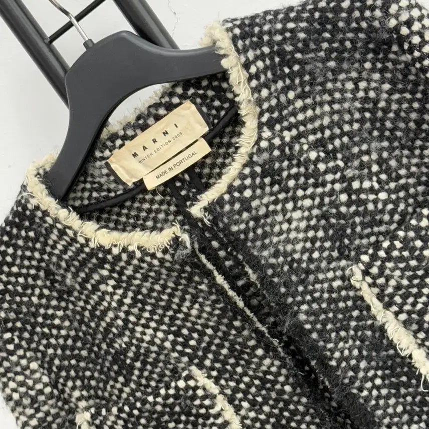 [BUNJANG] MARNI Lana Wool Tweed Jacket / 정품 마르니 MARNI 라나울100% 트위드 자켓