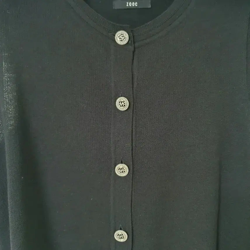 [BUNJANG] Zooc Black Short-Sleeved Cardigan / 주크 반팔 가디건