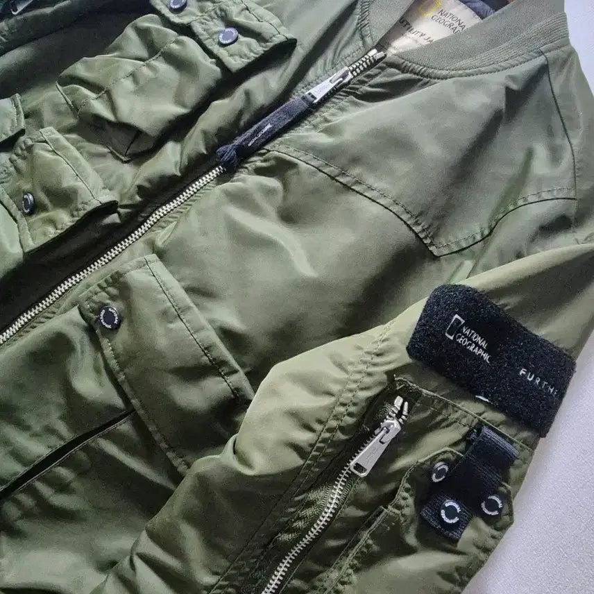 [BUNJANG] National Geographic Leptonic Pocket Point Flight Jacket / 내셔널지오그래픽 렙토닉 포켓 포인트 항공점퍼
