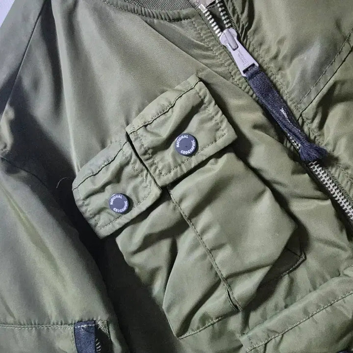 [BUNJANG] National Geographic Leptonic Pocket Point Flight Jacket / 내셔널지오그래픽 렙토닉 포켓 포인트 항공점퍼