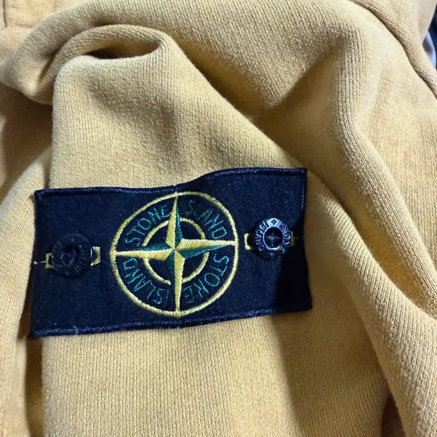 [BUNJANG] Stone Island Hoodie Mustard M / 스톤아일랜드 후드티 m 겨자색