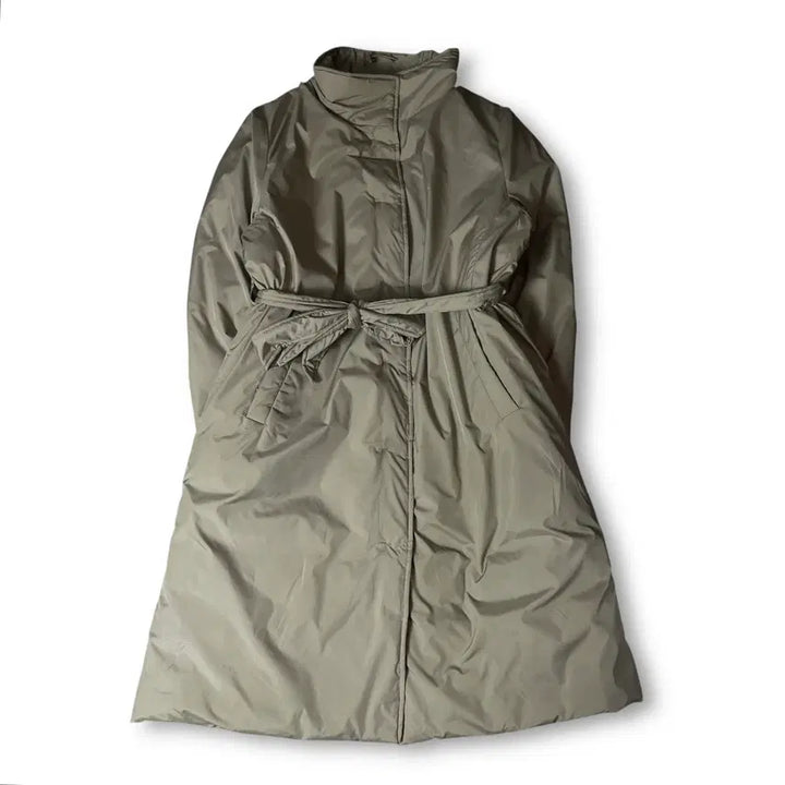 [BUNJANG] Giverny Poly Khaki Long Lightweight Padding Jacket (Size 100) / 지베르니 폴리 카키 롱 경량 패딩 100