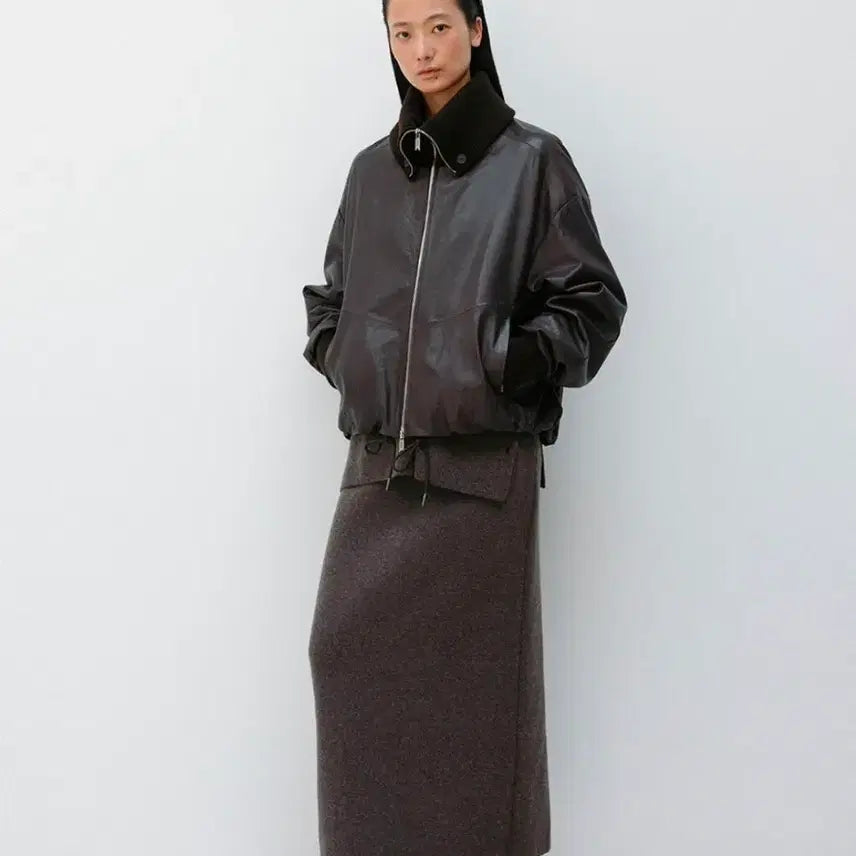 [BUNJANG] Uma Mung Italian Lambskin Leather Jacket / 우마뭉 이탈리안 램스킨 레더자켓 가죽자켓