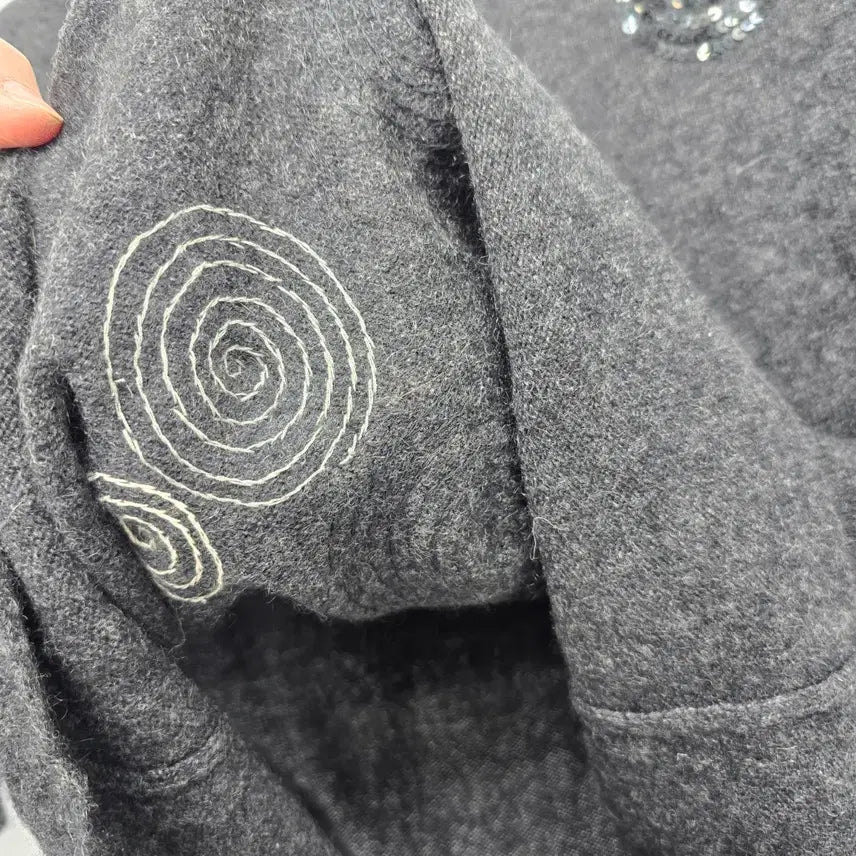 [BUNJANG] Italian Cashmere Turtleneck Sequin Knit / 이탈리아 캐시미어100 터틀넥 스팽글 니트 A30008