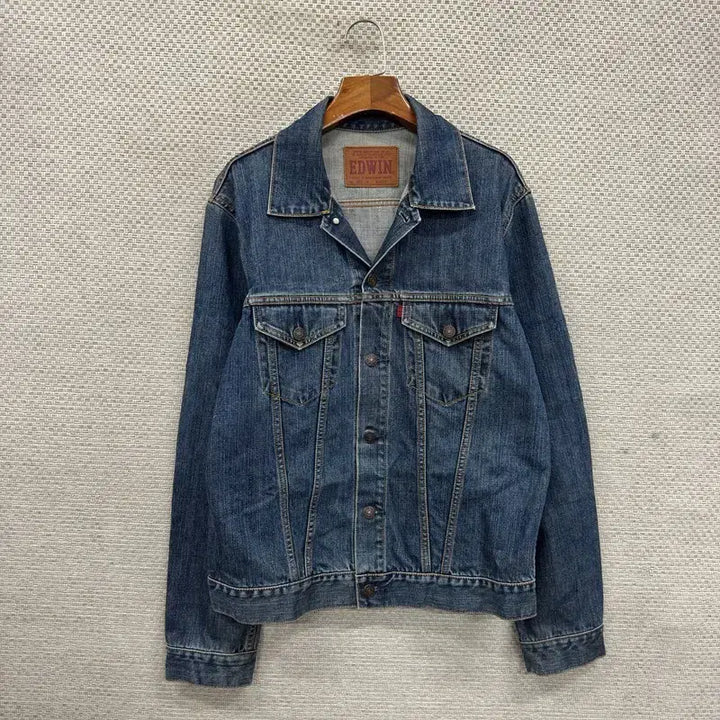 [BUNJANG] Edwin 503 Vintage Denim Jacket XL / 에드윈 503 빈티지 데님 청자켓 XL A07359