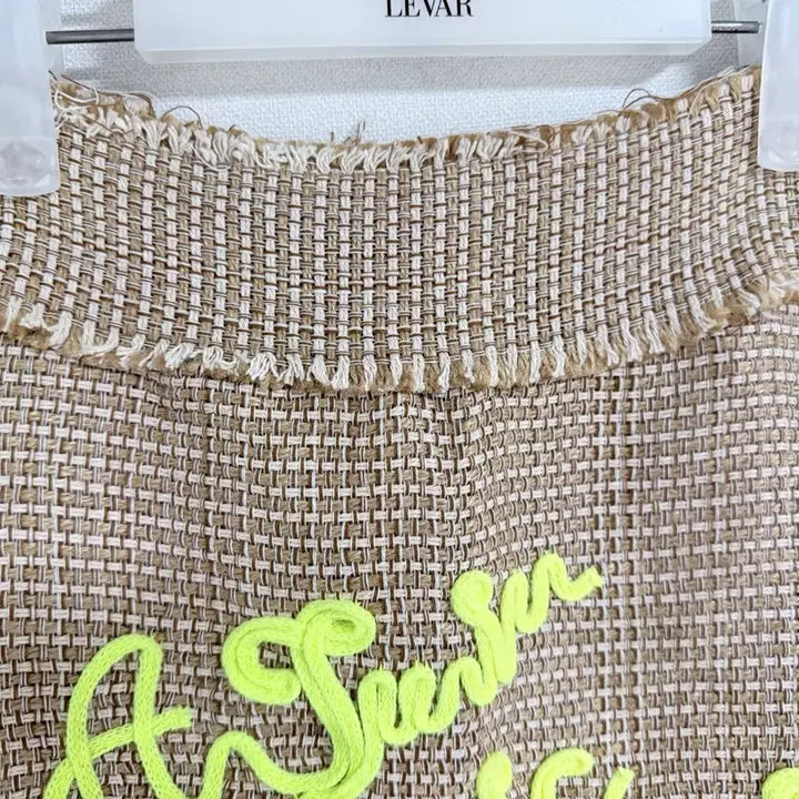 [BUNJANG] Linen Embroidered Mini Skirt / 린넨 자수 미니 스커트