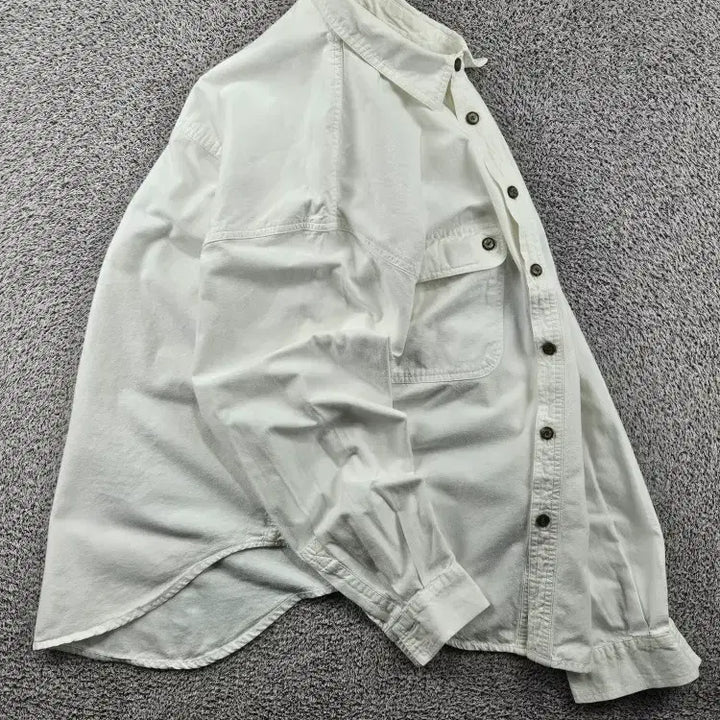[BUNJANG] Harley-Davidson Bar &amp; Shield Pocket White Shirt (S) / 할리데이비슨 바앤실드 포켓 화이트 셔츠 ( S ) / 11494