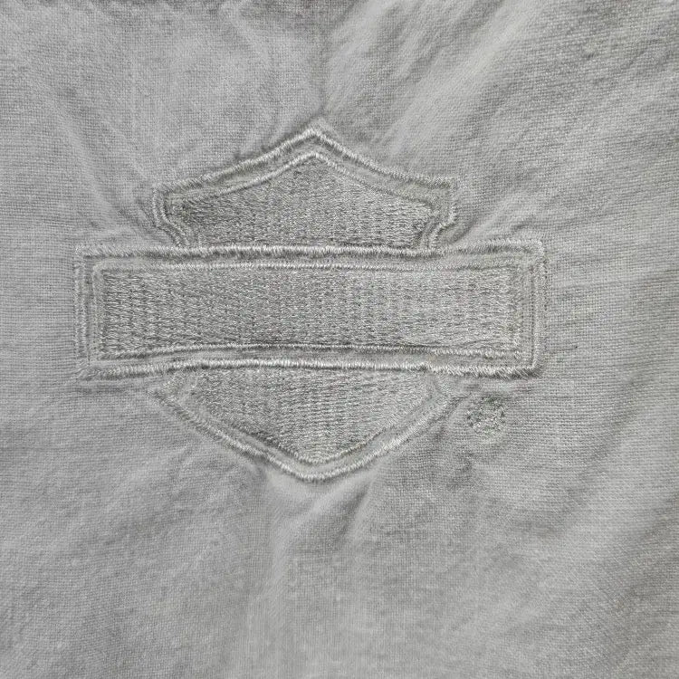 [BUNJANG] Harley-Davidson Bar &amp; Shield Pocket White Shirt (S) / 할리데이비슨 바앤실드 포켓 화이트 셔츠 ( S ) / 11494