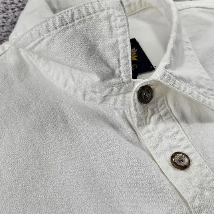 [BUNJANG] Harley-Davidson Bar &amp; Shield Pocket White Shirt (S) / 할리데이비슨 바앤실드 포켓 화이트 셔츠 ( S ) / 11494