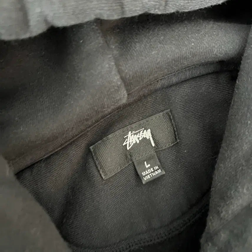 [BUNJANG] Stussy Basic Stock Logo Hoodie Black / 스투시 베이직 스탁로고 후디 블랙