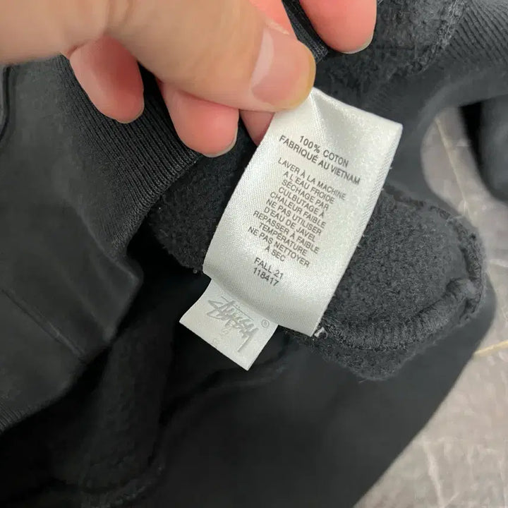 [BUNJANG] Stussy Basic Stock Logo Hoodie Black / 스투시 베이직 스탁로고 후디 블랙