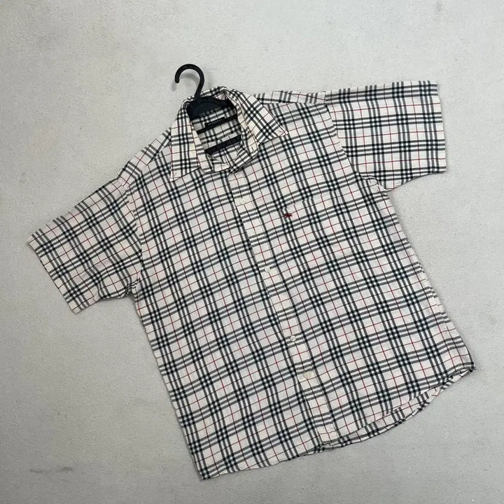 [BUNJANG] Burberry Nova Check Short Sleeve Shirt / L 버버리 노바체크 반팔 셔츠 남방 B.4600