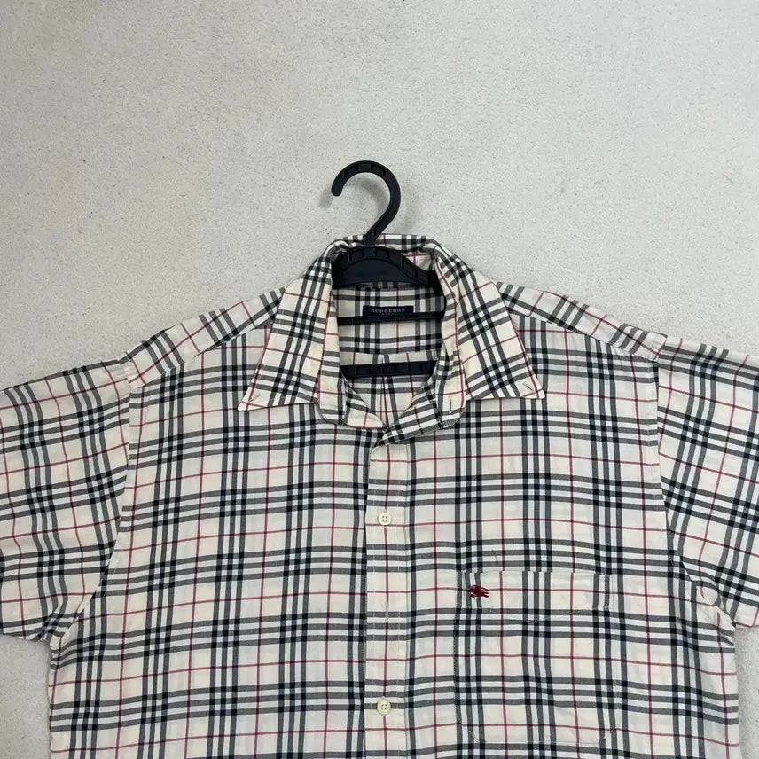 [BUNJANG] Burberry Nova Check Short Sleeve Shirt / L 버버리 노바체크 반팔 셔츠 남방 B.4600