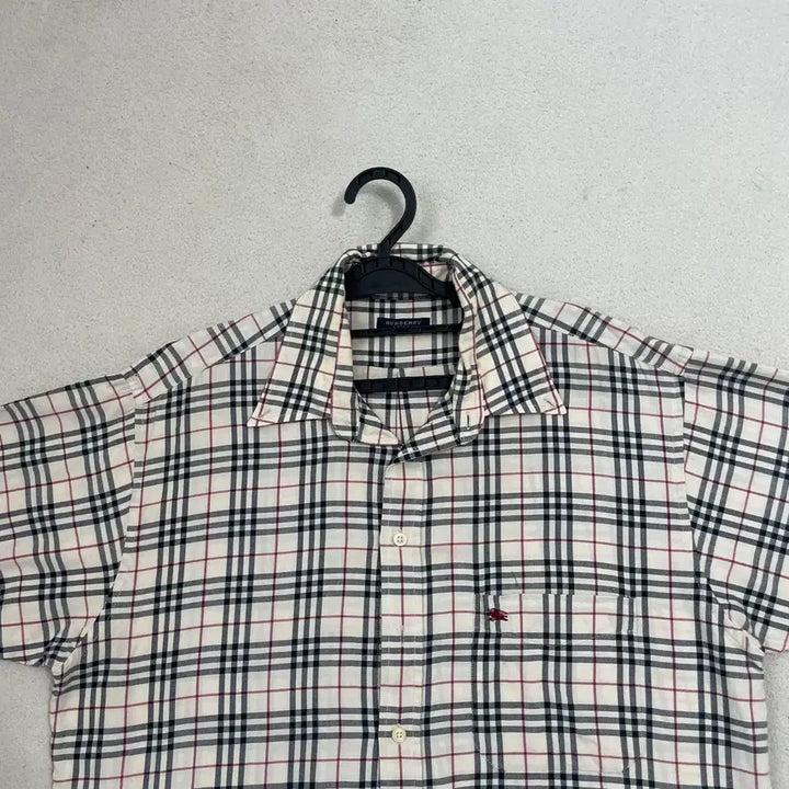[BUNJANG] Burberry Nova Check Short Sleeve Shirt / L 버버리 노바체크 반팔 셔츠 남방 B.4600