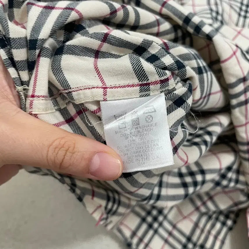 [BUNJANG] Burberry Nova Check Short Sleeve Shirt / L 버버리 노바체크 반팔 셔츠 남방 B.4600