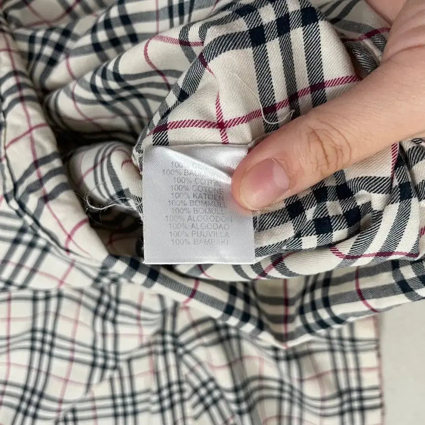 [BUNJANG] Burberry Nova Check Short Sleeve Shirt / L 버버리 노바체크 반팔 셔츠 남방 B.4600
