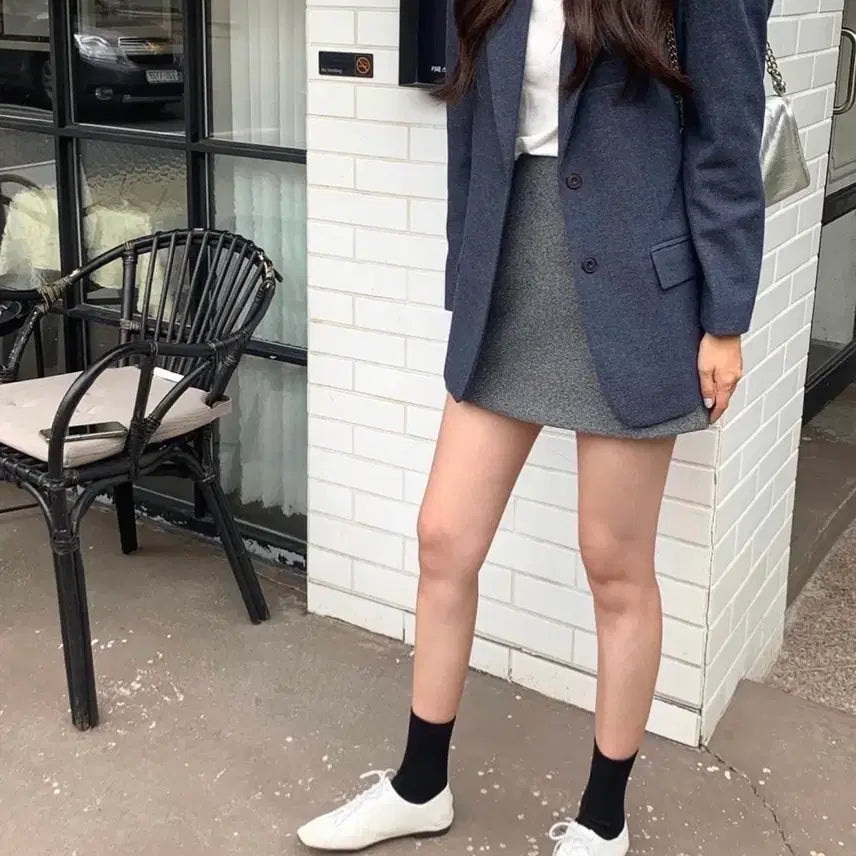 [BUNJANG] Aene Wool Jacket / 아엔느 우디울jk_네이비