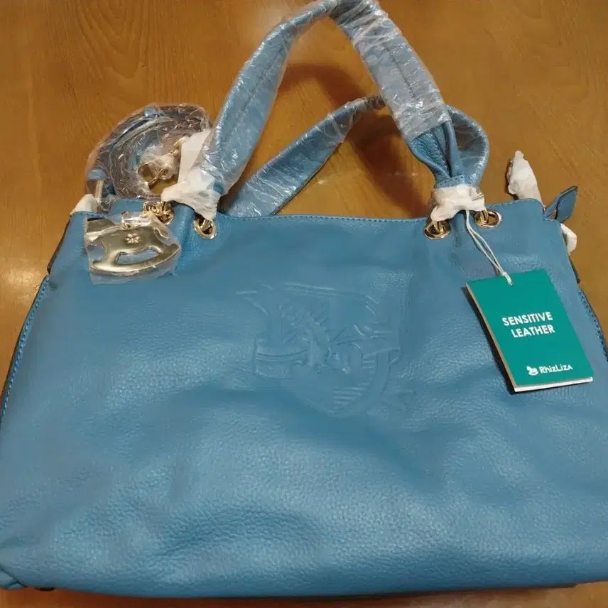 [BUNJANG] Leehyeleeza Vienna Blue Tote Shoulder Bag / 리히리자 비엔나 블루 토트 숄더백