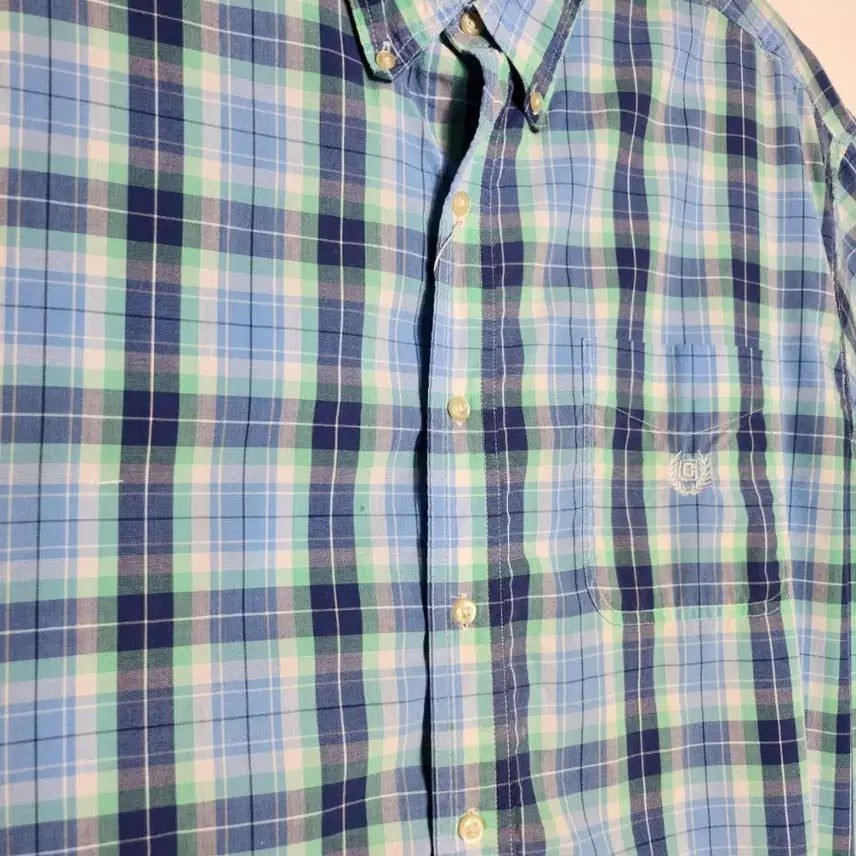 [BUNJANG] CHAPS Checkered Short Sleeve Shirt / CHAPS 챕스 반팔 체크 셔츠