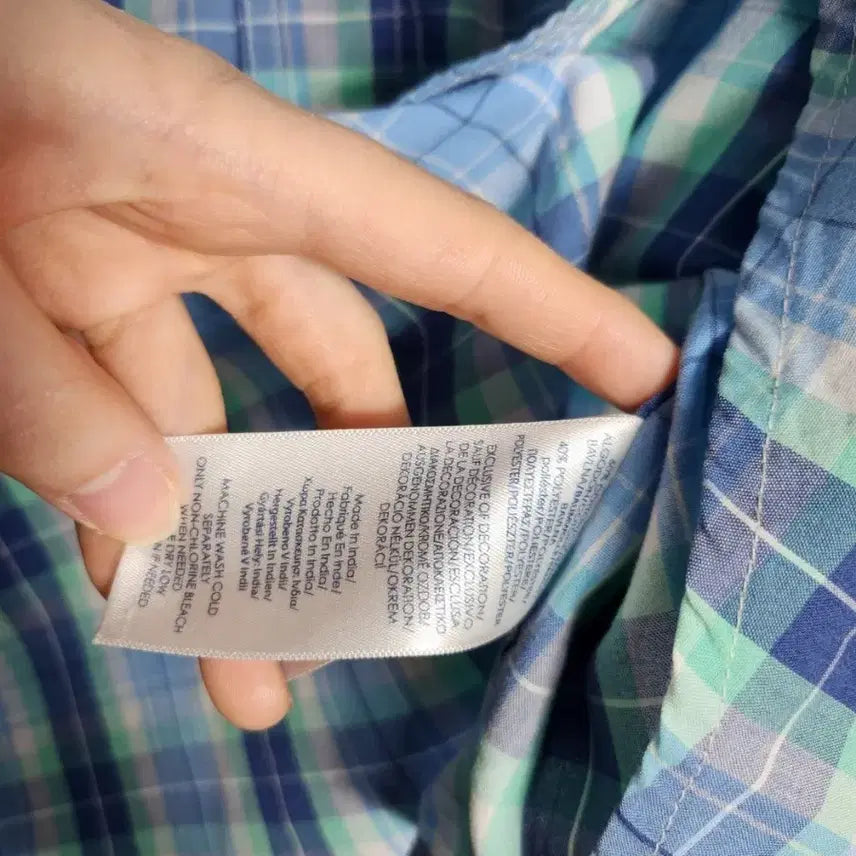 [BUNJANG] CHAPS Checkered Short Sleeve Shirt / CHAPS 챕스 반팔 체크 셔츠