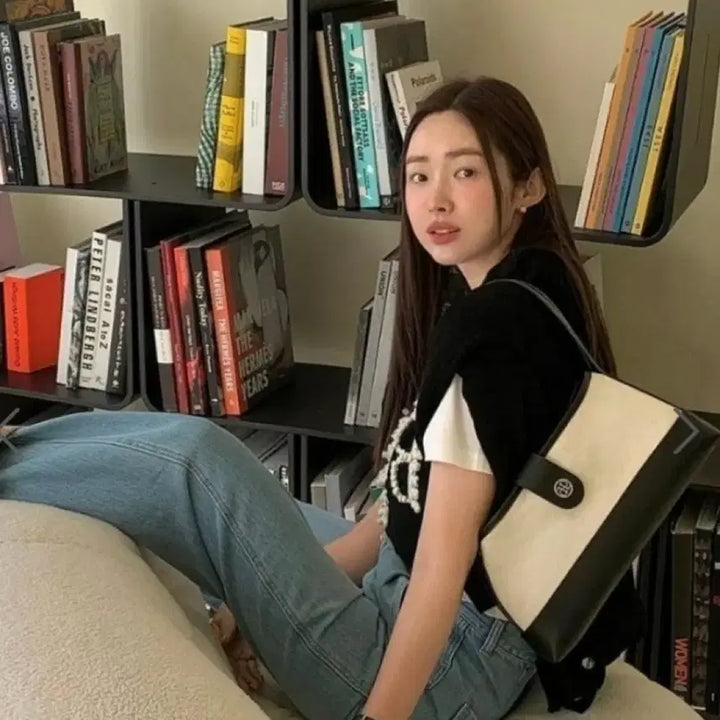 [BUNJANG] Depound Town Bag Hobo Ivory / 드파운드 타운백 호보 아이보리