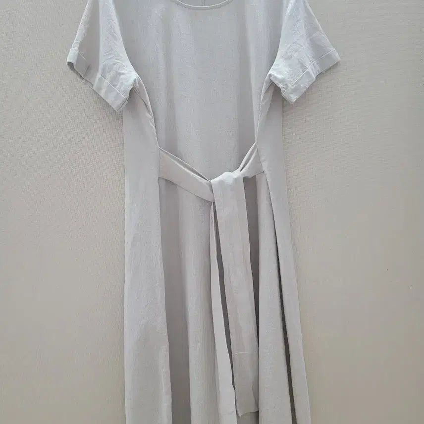 [SOLD OUT] [마리끌레르] 베이지 린넨 롱원피스