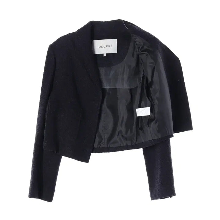 [BUNJANG] Loeuvre 22SS Tweed Crop Collar Jacket / 루에브르 22SS 트위드 크롭 카라 자켓 재킷