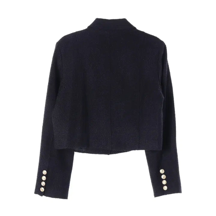 [BUNJANG] Loeuvre 22SS Tweed Crop Collar Jacket / 루에브르 22SS 트위드 크롭 카라 자켓 재킷