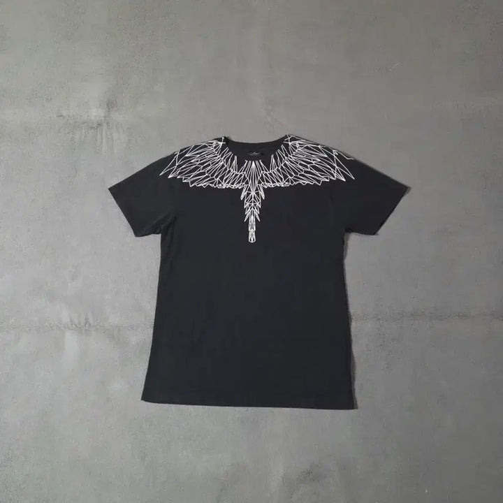 [BUNJANG] Marcelo Burlon Short Sleeve T-shirt (Black, M) / 마르셀로불론 반팔 티셔츠 M 블랙