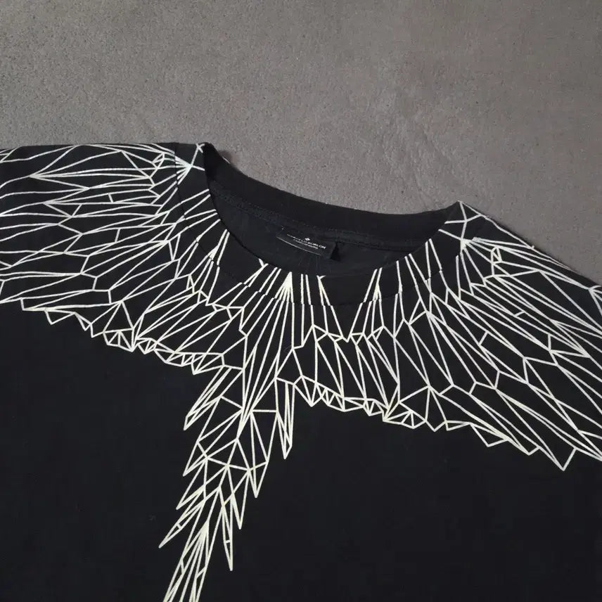 [BUNJANG] Marcelo Burlon Short Sleeve T-shirt (Black, M) / 마르셀로불론 반팔 티셔츠 M 블랙
