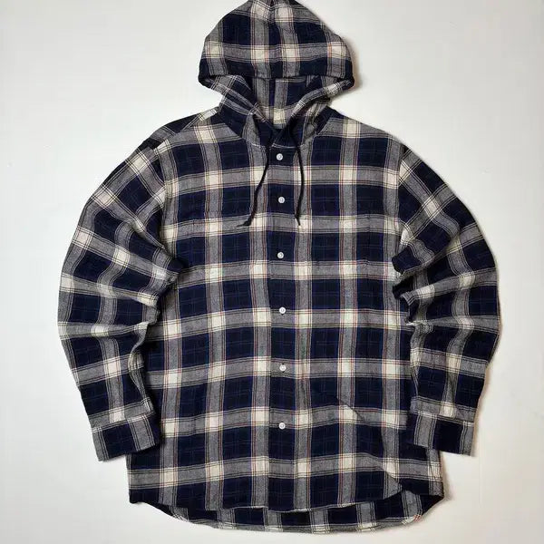 [BUNJANG] XLARGE Japan Check Hooded Shirt / 엑스라지 XLARGE 재팬 체크 후디 셔츠 PN8485